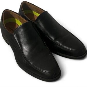 Florsheim Black Leather Slip-On Loafers